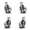Service Caster 10 Inch Extra Heavy Duty Semi Steel Cast Iron Caster Swivel Locks 2 Brakes, 4PK SCC-KP92S1030-SSR-SLB-BSL-2-BSL-2 - alternate 1